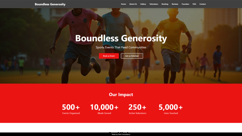 Boundless Generosity - Charity and Donation Platform