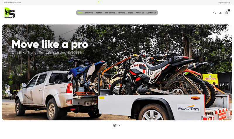 Dirt Shack - Premium Off-road Gear E-commerce Store